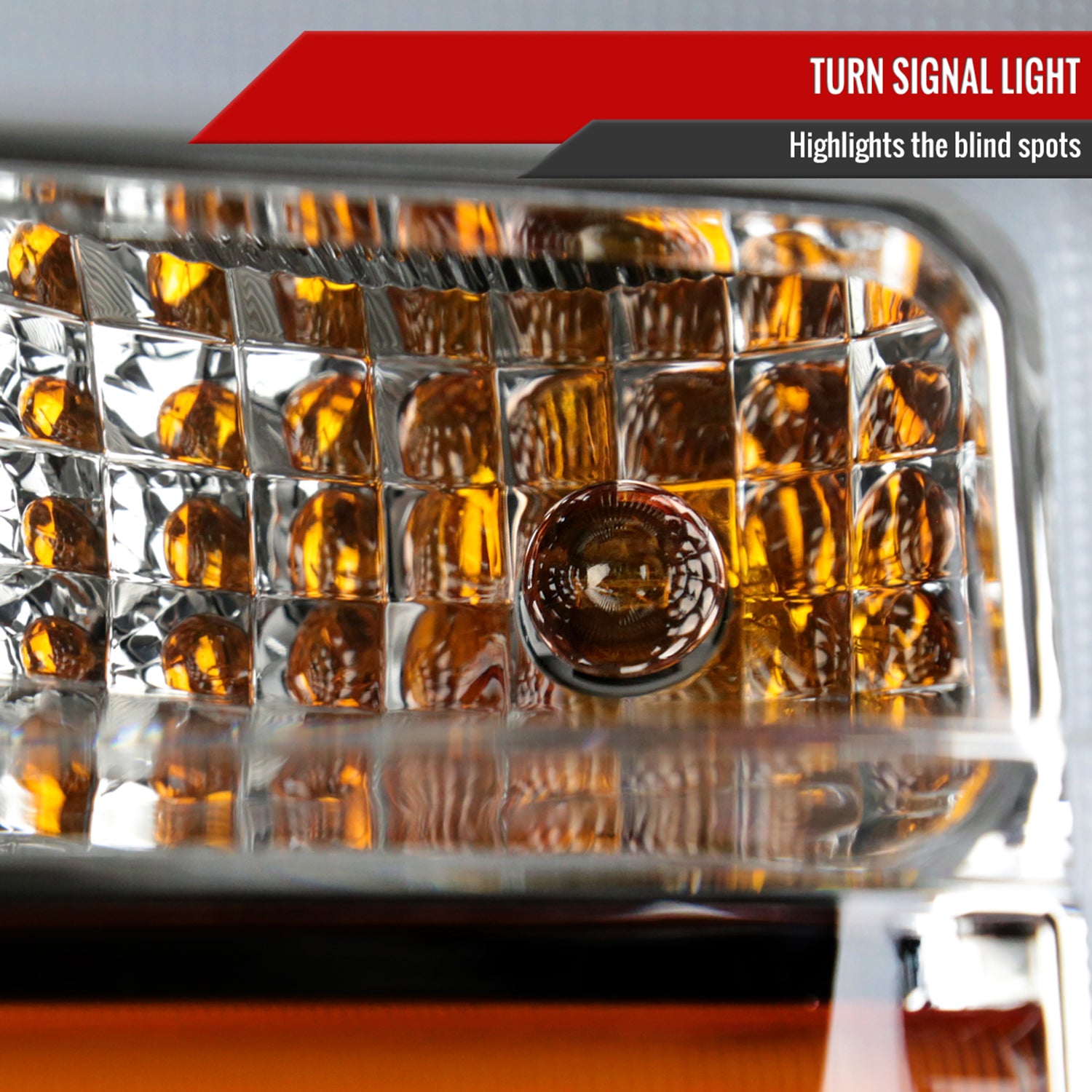 2008-2010 Ford F-250/350/450/550 SuperDuty Signal Factory Headlights Chrome