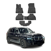 2019-2025 BMW X7 G07 Floor Mats Liners Full Set All Weather Black