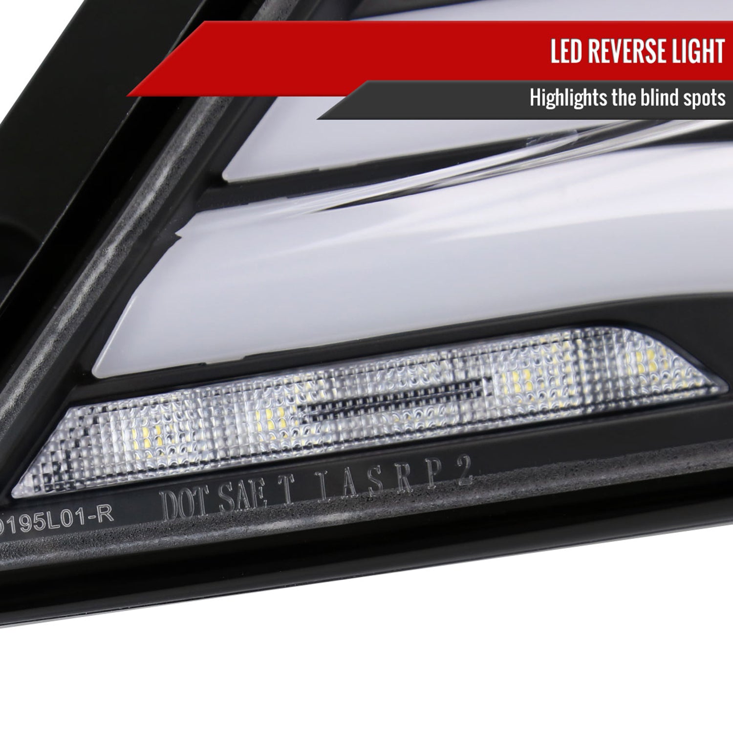 2017-2021 Honda Civic Hatchback Turn Signal LED Tail Lights Matt Black/Clear