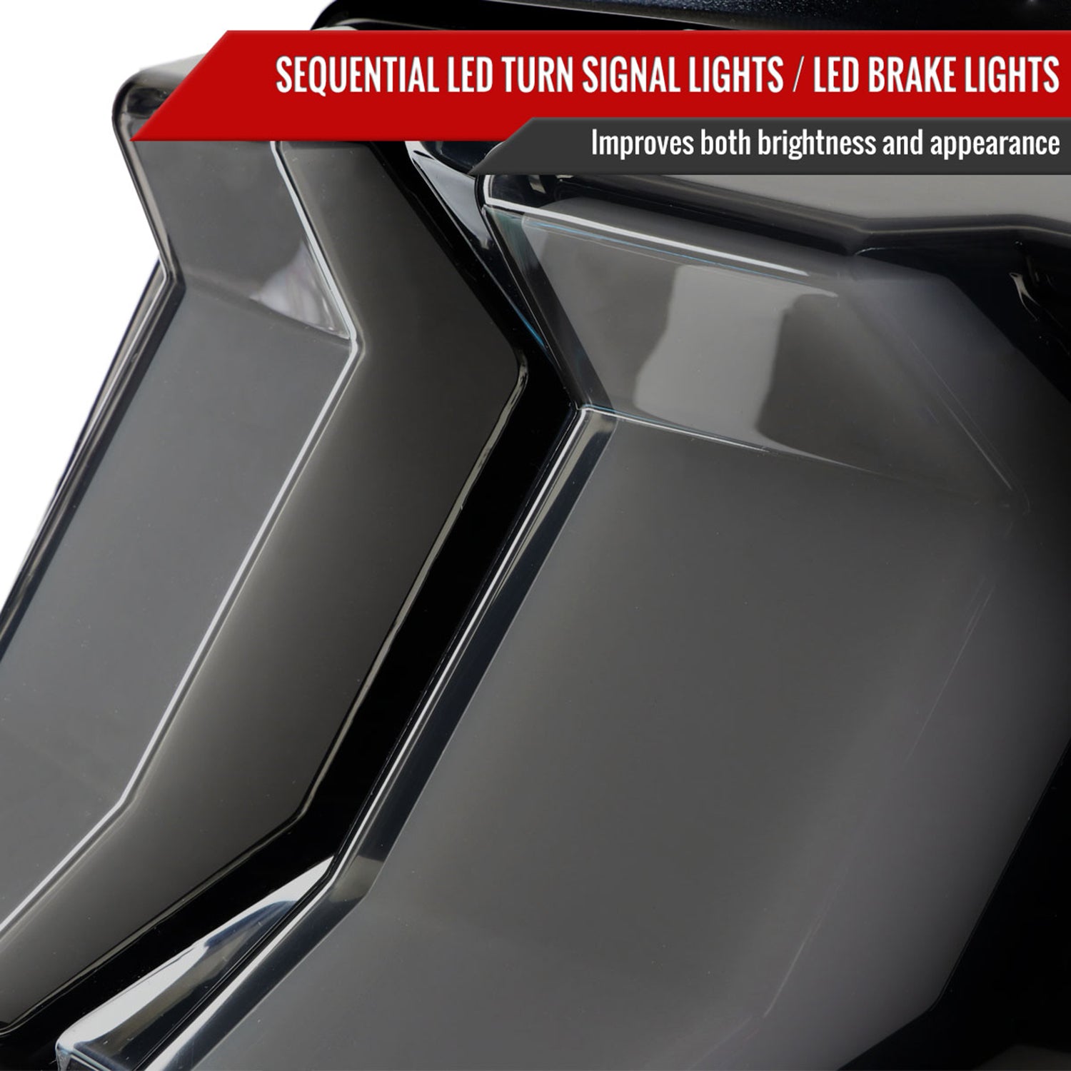 2010-2012 Ford Mustang Sequential LED Tail Lights Glossy Black/Smoke Lens
