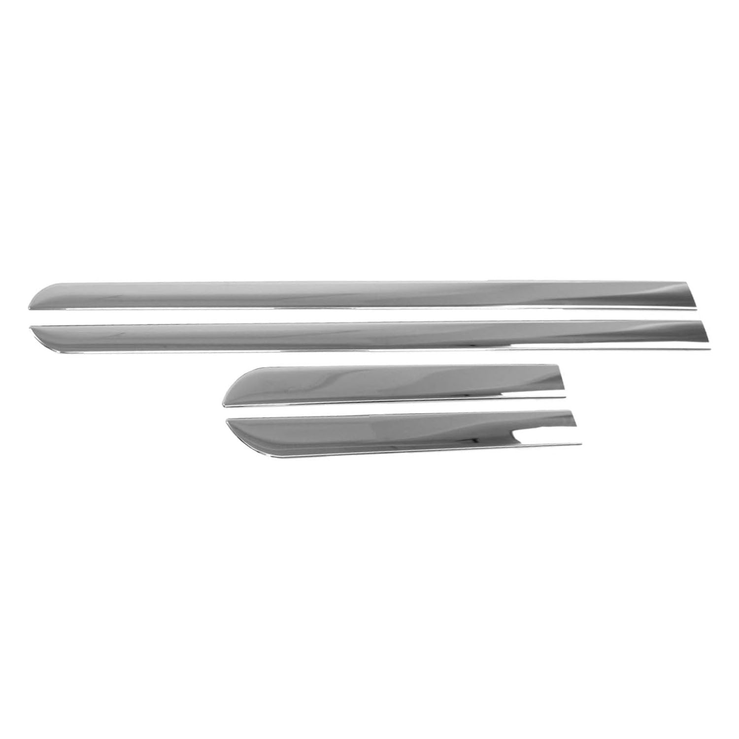 2006-2017 Jeep Compass Side Door Molding Trim Skirt Garnish Stainless Steel 4 Pcs