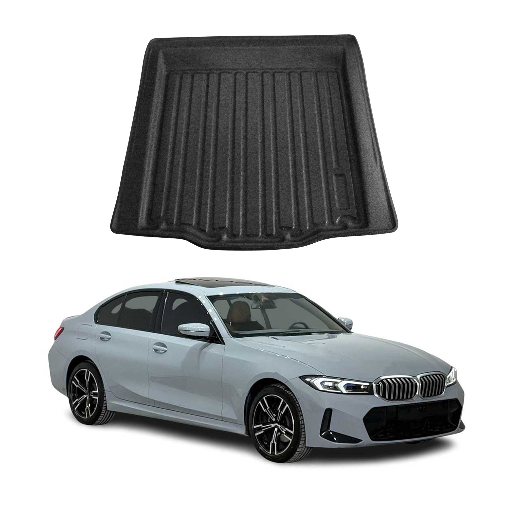 2021-2025 BMW 3 Series G20 Sedan 2019-2025 / M3 G80 Cargo Liner Trunk Mat All Weather Black