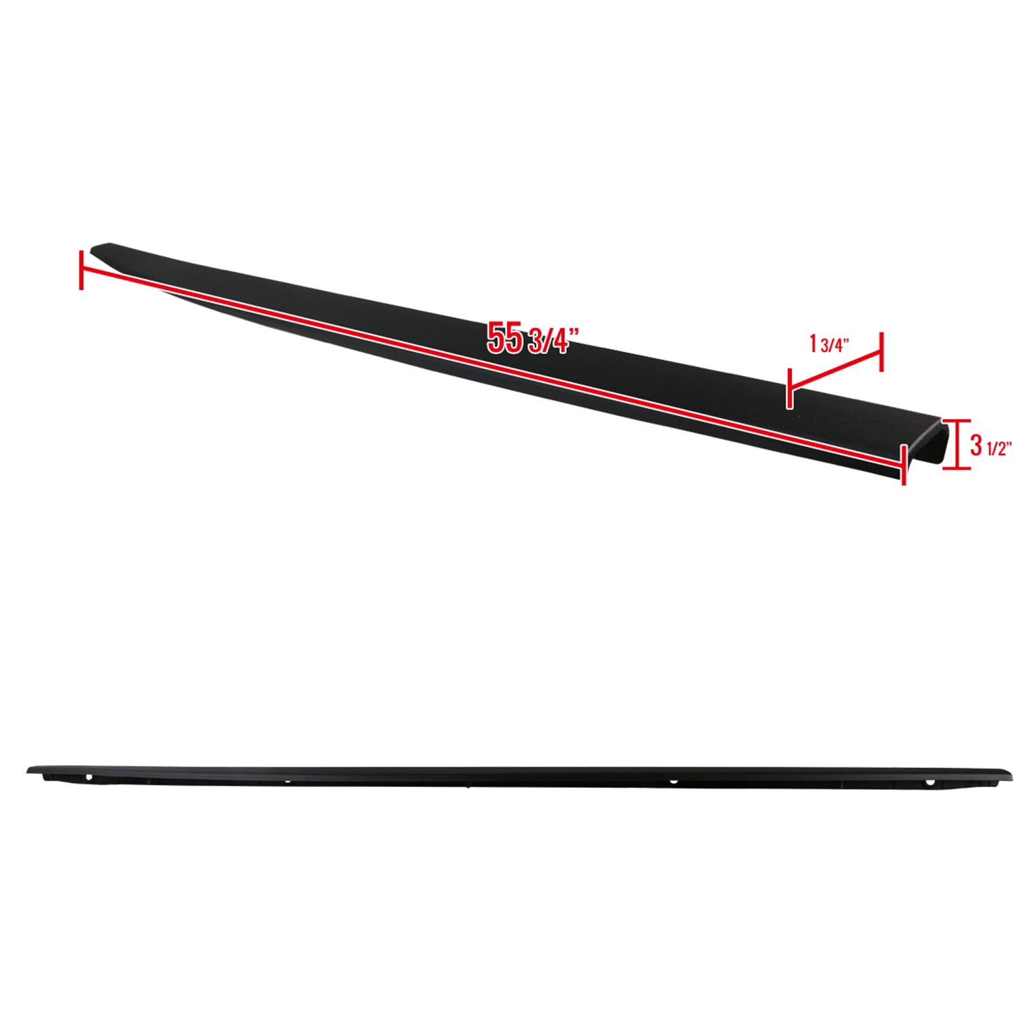 2007-2013 Toyota Tundra Black OE Style Trunk Tailgate Cap Protector Cover