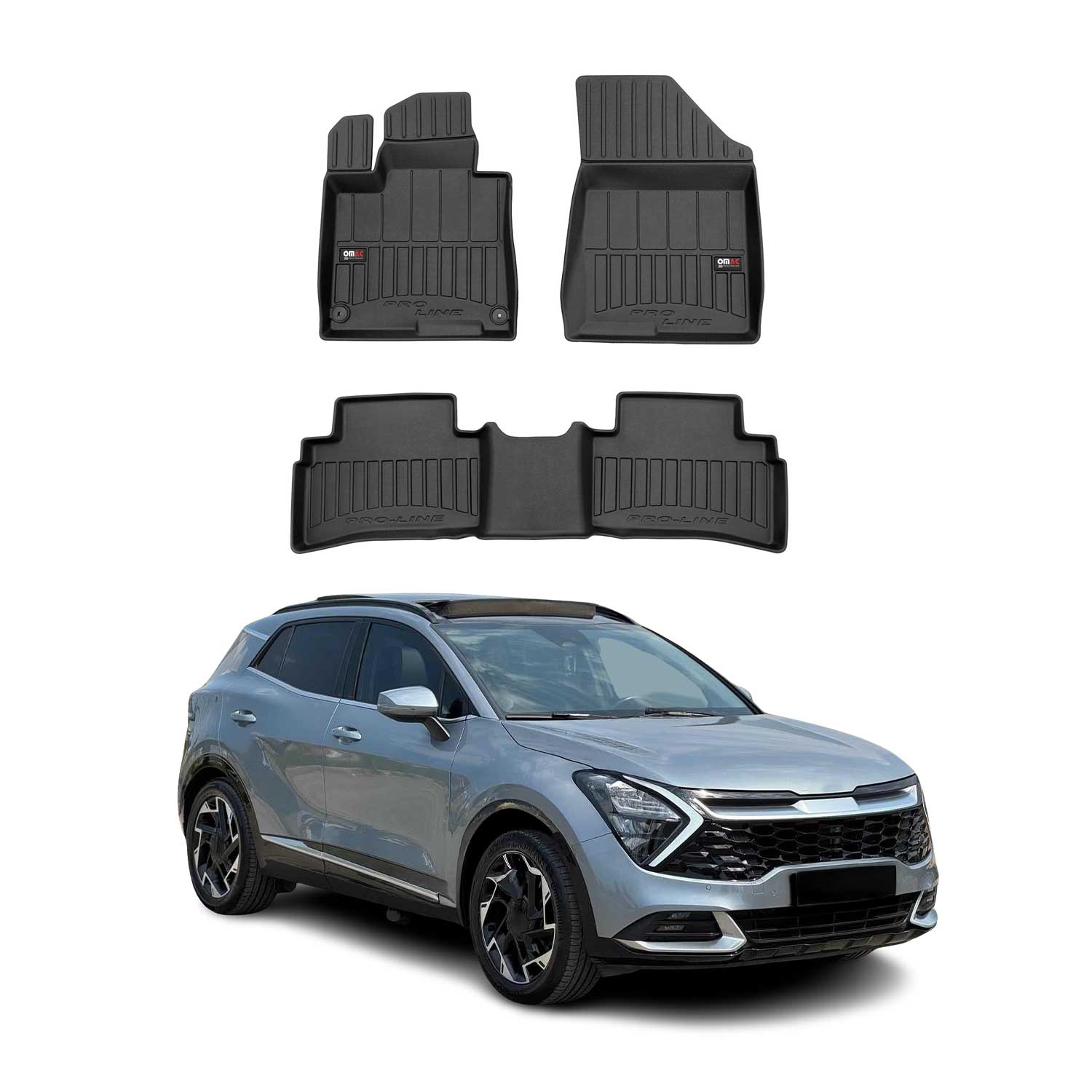 2023-2026 Kia Sportage Premium Floor Mats Liners Full Set All Weather Heavy Duty