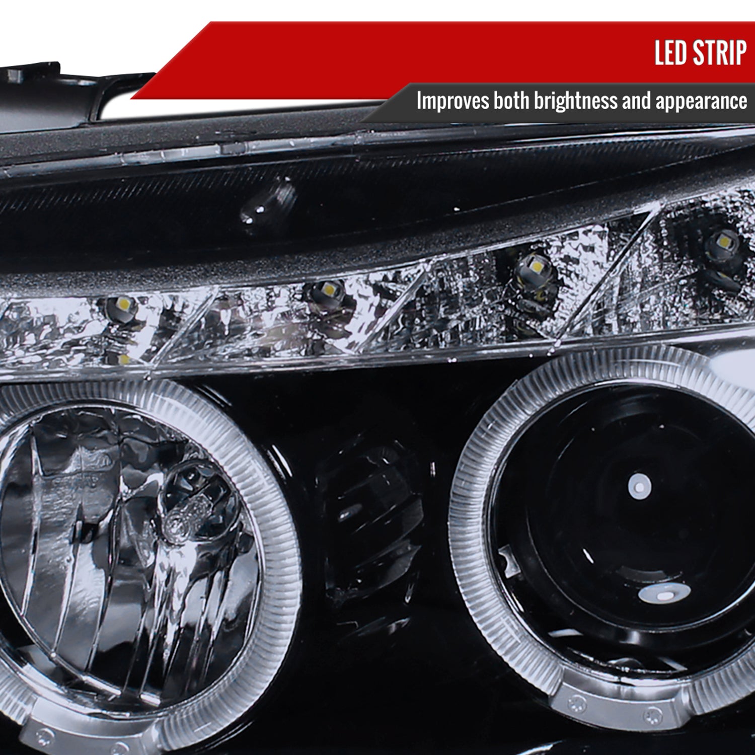 2006-2008 BMW E90 3 Series Dual Halo Headlights LED Light&LED Signal Lights