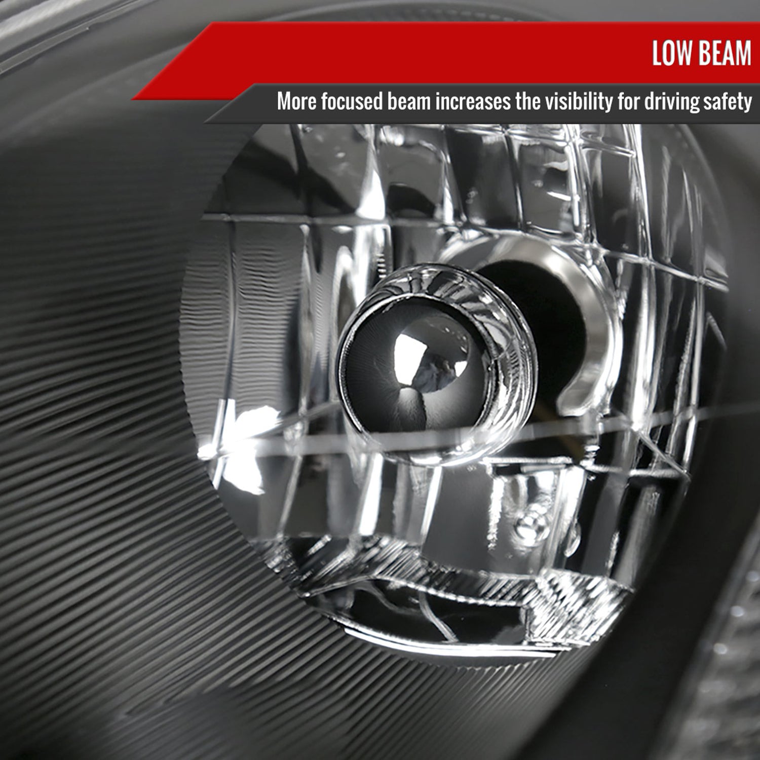 2003-2005 Infiniti G35 Coupe Factory Style Headlights Matte Black/Clear Lens