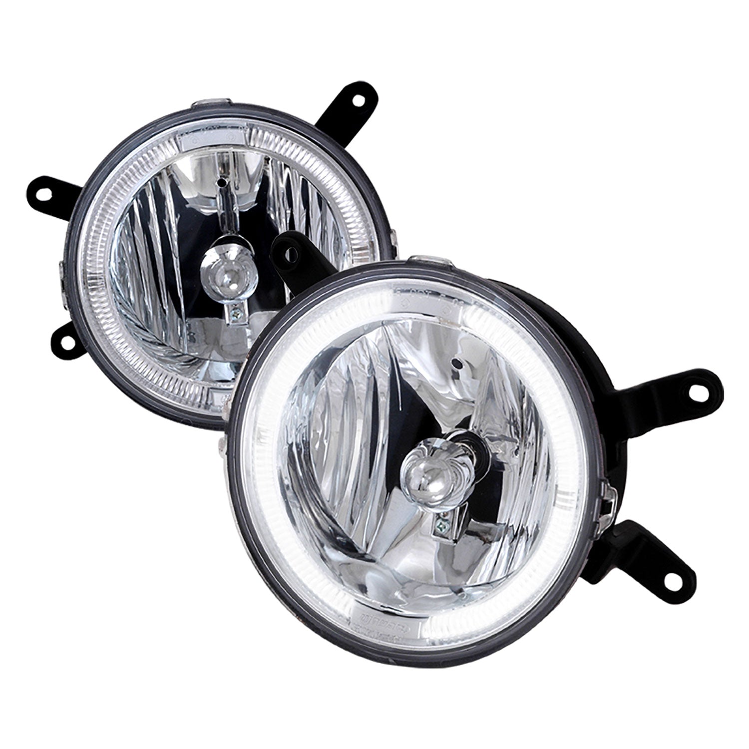 2005-2009 Ford Mustang GT Deluxe/Premium H10 Halo Ring Fog Lights Chrome/Clear