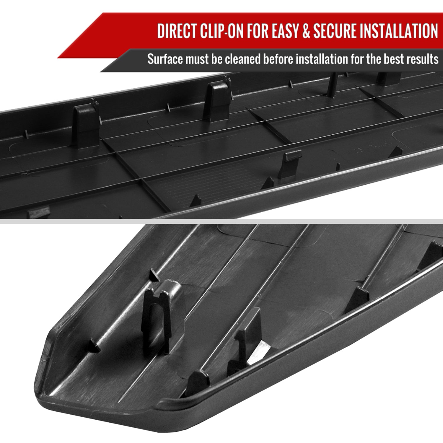 2013-2018 Nissan Frontier Black Textured ABS Tailgate Molding Protector Cap