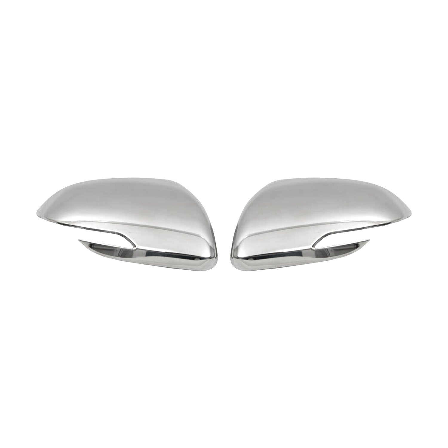 2018-2023 Kia Rio Side Mirror Cover Caps Stainless Steel Silver 2 Pcs