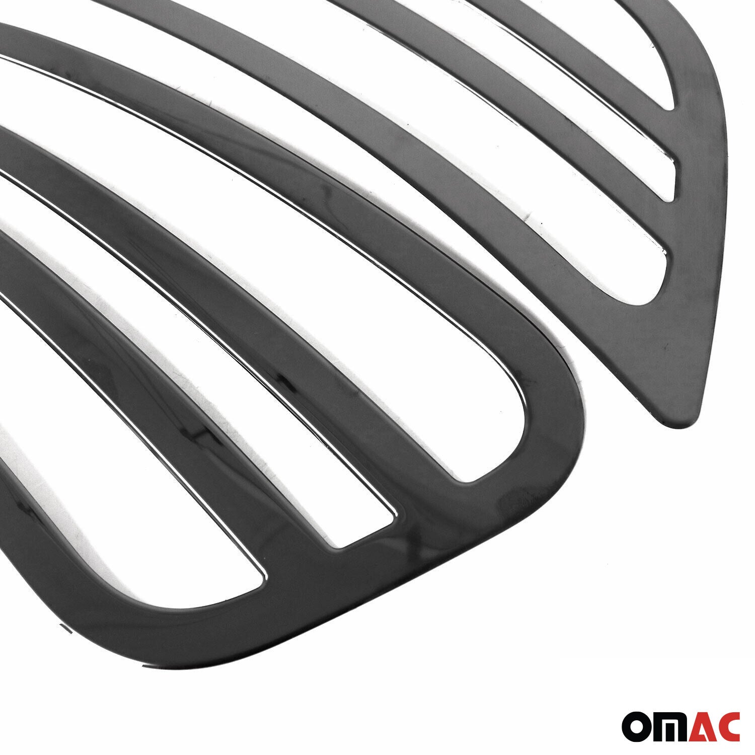 2019-2025 Mercedes Sprinter W907 910 Front Bumper Grill Trim Stainless Steel Dark 2Pcs