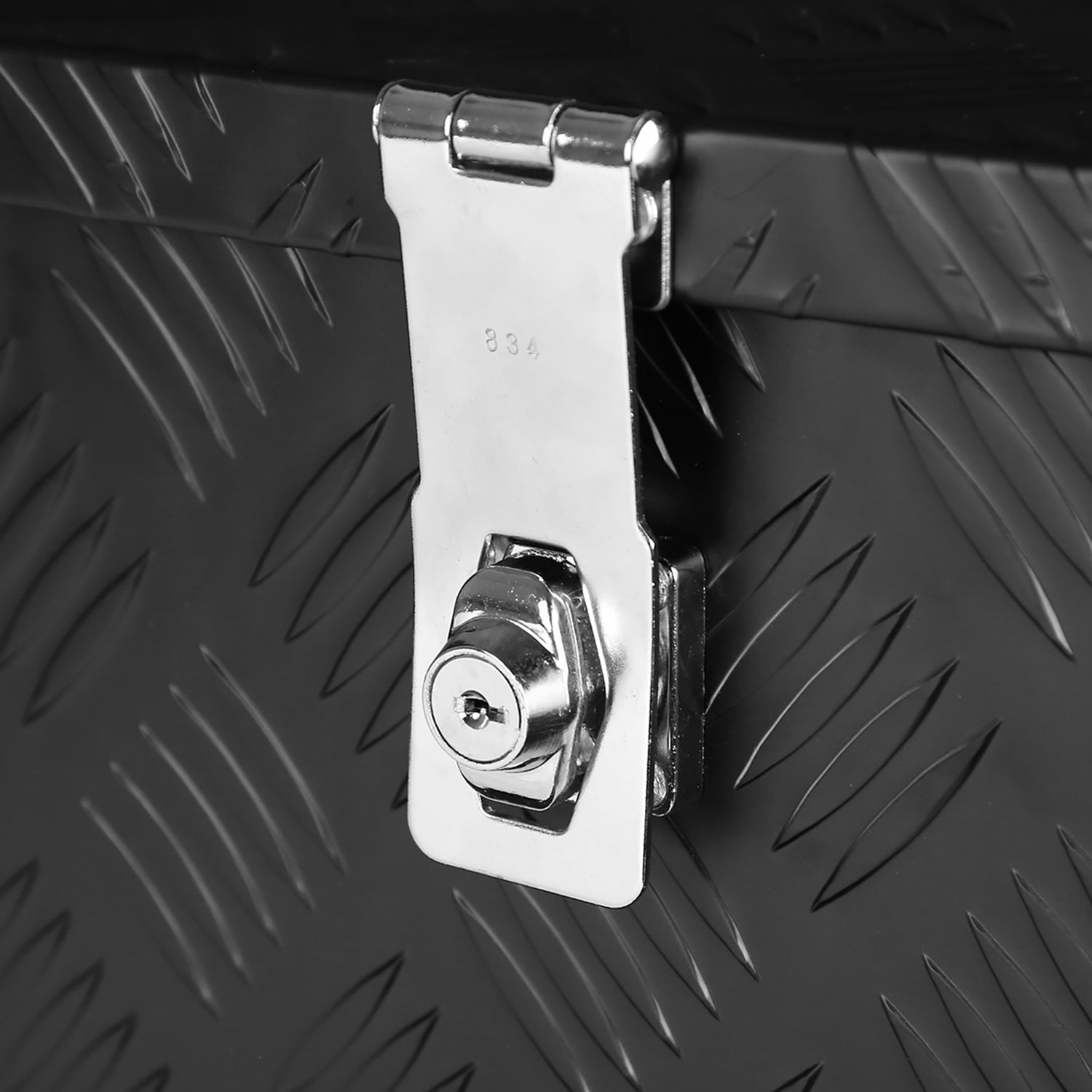 Universal 30" Heavy Duty Black Alu Truck Tool Box w/ Side Handles Lock & Keys