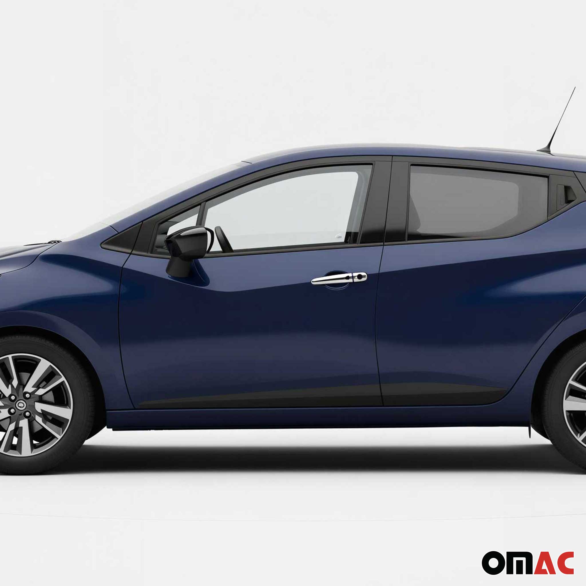 2016-2022 Nissan Micra Car Door Handle Cover Protector Stainless Steel Chrome 4 Pcs