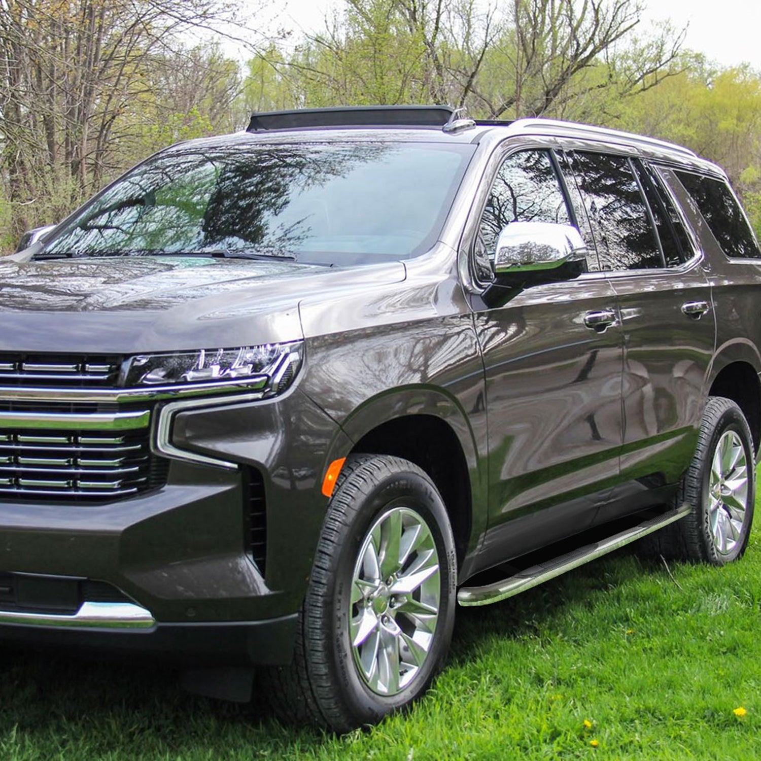 2021-2022 Chevy Tahoe/GMC Yukon Chrome 3" Side Step Nerf Bars Running Boards