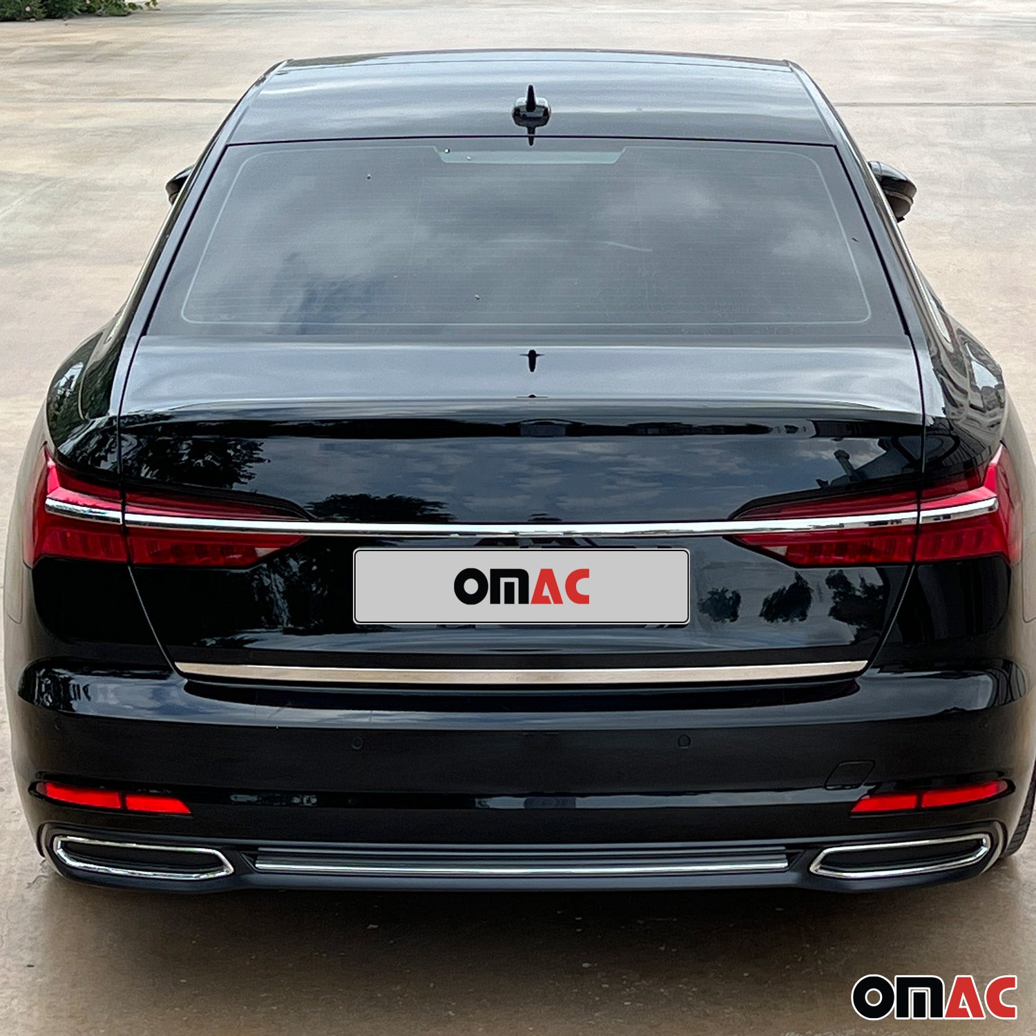 2019-2024 Audi A6 Sedan Rear Trunk Molding Trim Stainless Steel Silver 1Pc