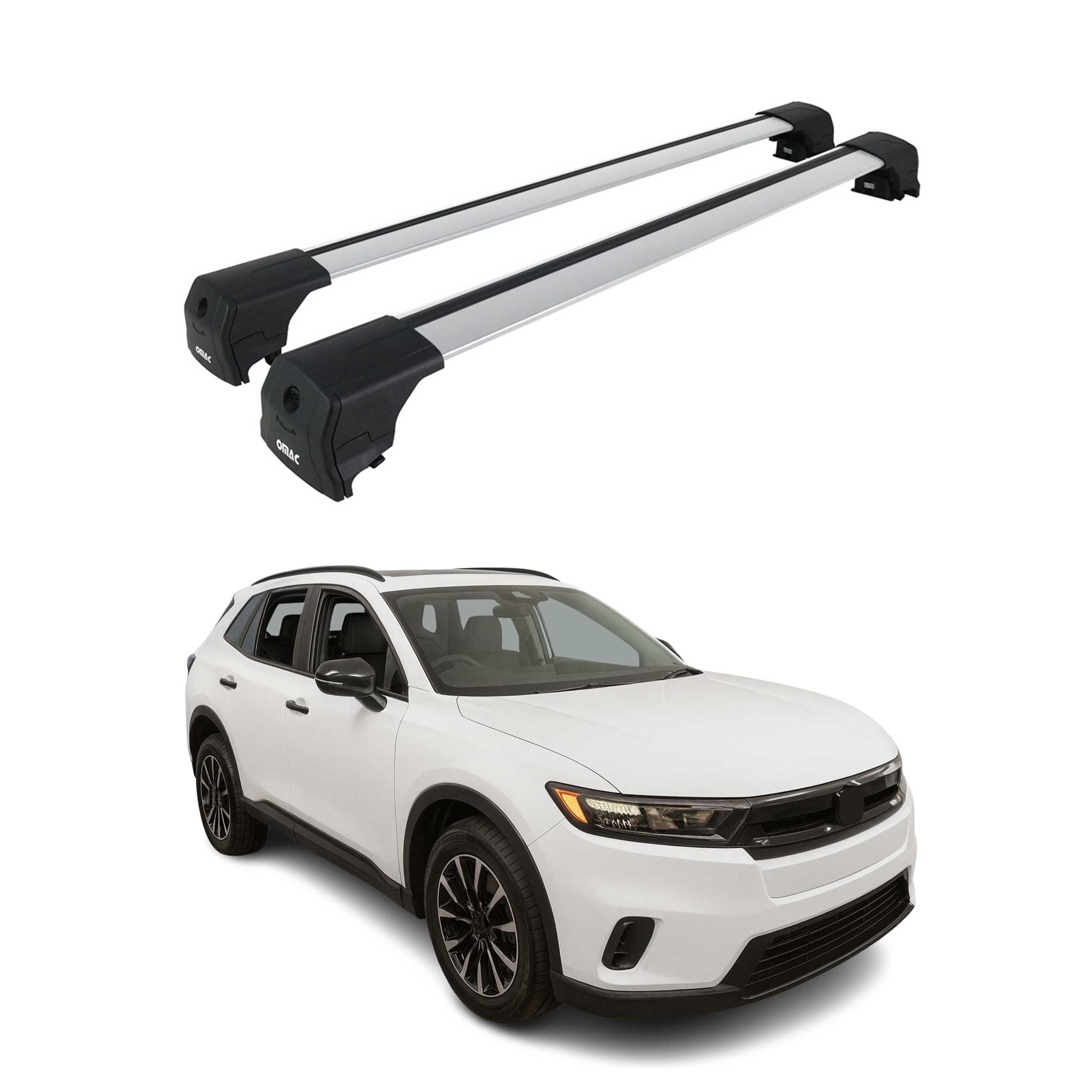 2024-2025 Honda Prologue Roof Rack Cross Bars Luggage Carrier Alu Gray 2x