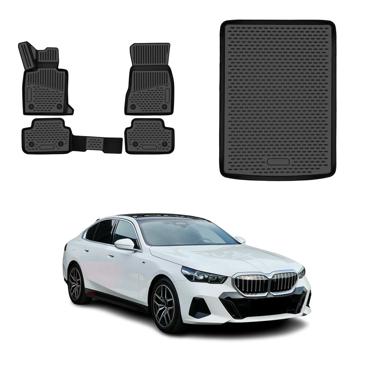 OMAC Floor Mats & Cargo Liners for Bmw 5 Series G60 2024-2026 Sedan