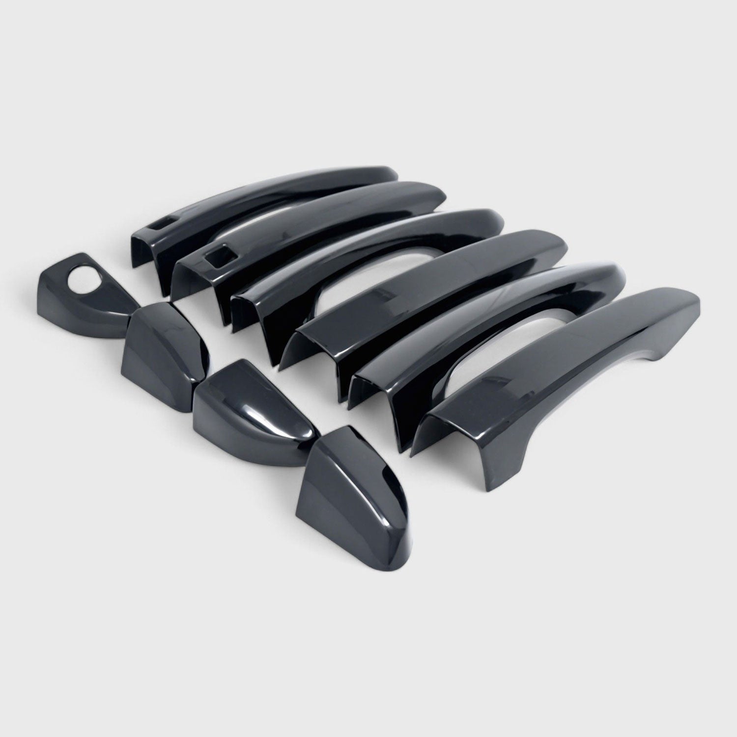 2016-2021 Hyundai Tucson Door Handle Cover Gloss Black 10Pcs ABS Plastic