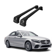 Roof Racks Cross Bar for Mercedes E-Class Sedan 2017-2023 Black Aluminium 2x