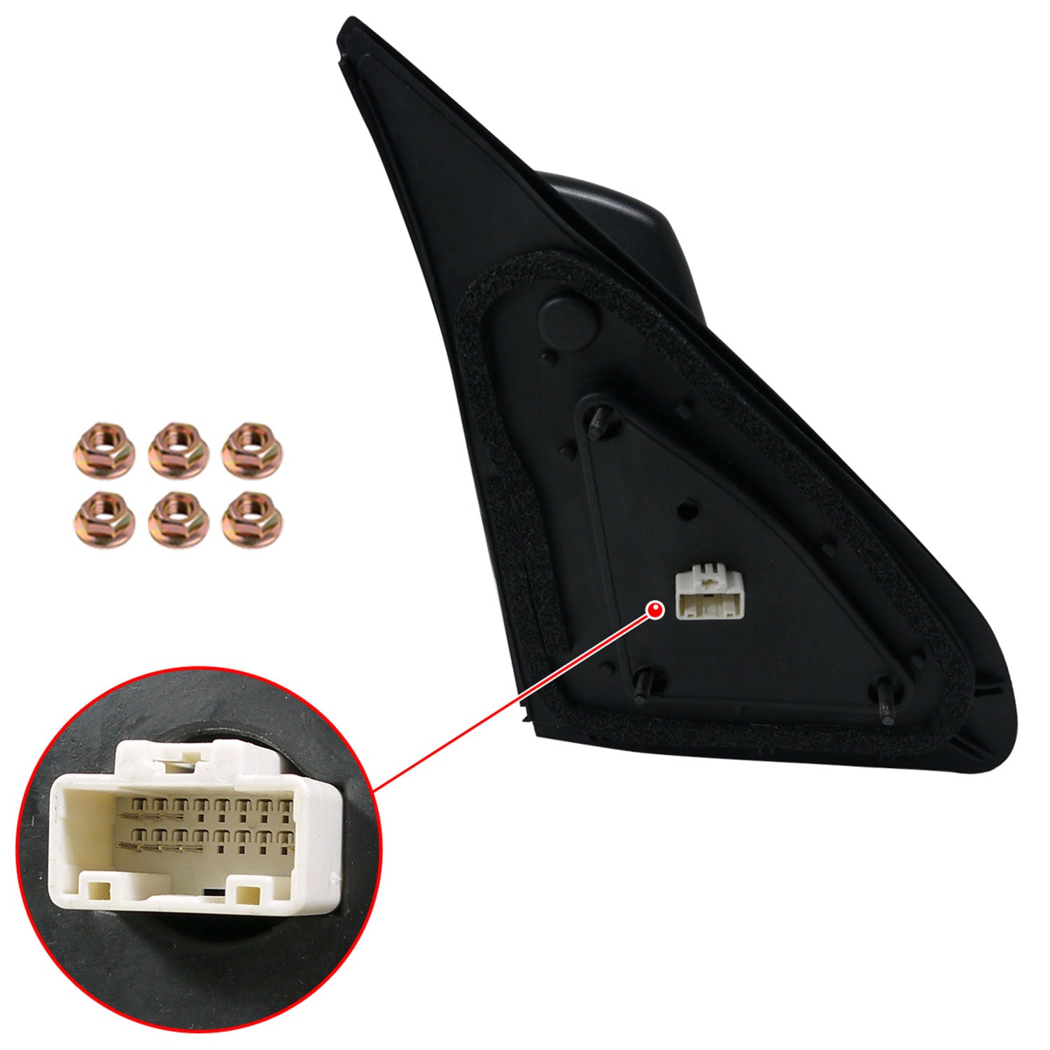 2007-2021 Toyota Tundra/08-2017 Sequoia Heated Manual Towing Mirrors Amber Lens