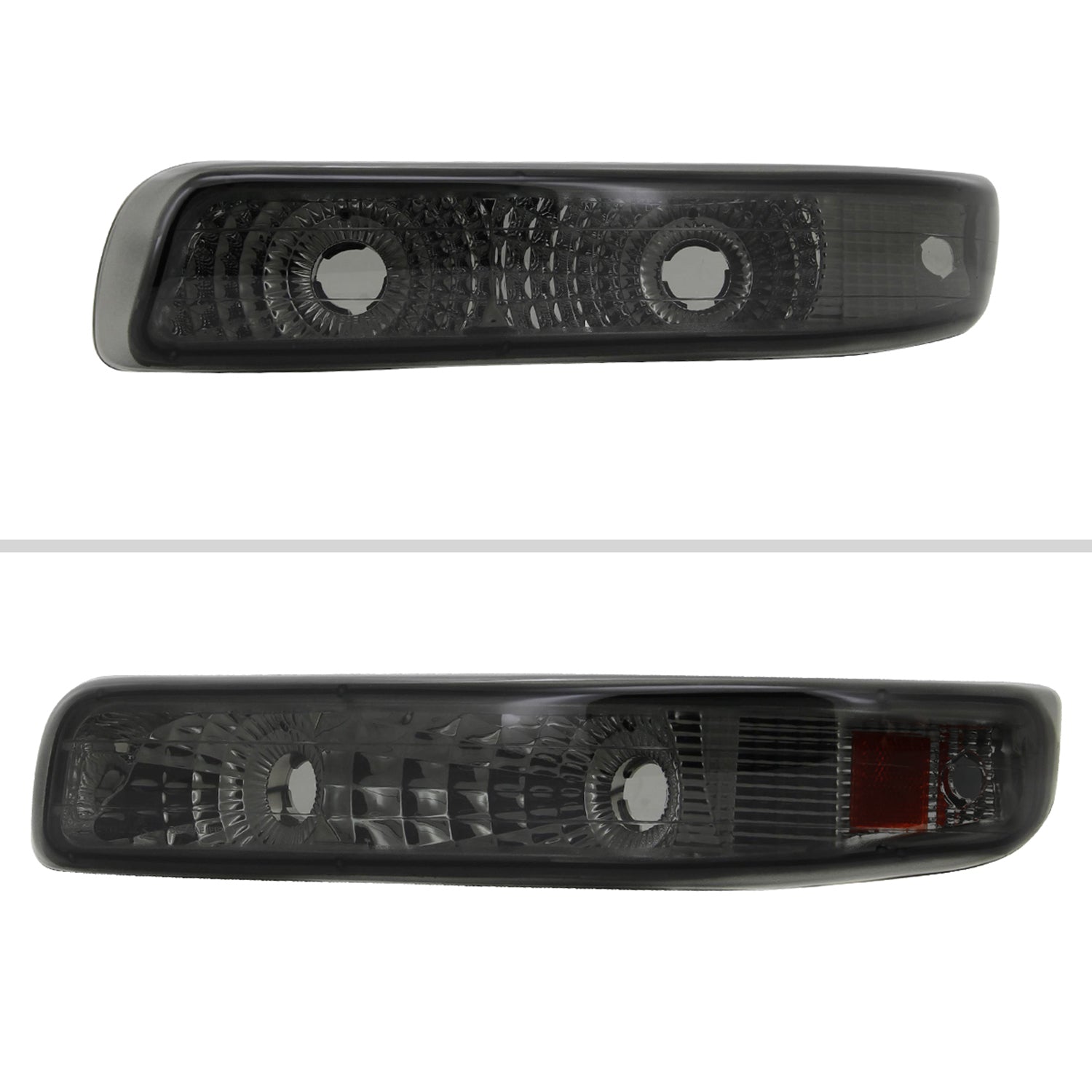 1999-2002 Chevy Silverado/ 2000-2006 Tahoe Suburgan Bumper Lights Chrome/Smoke