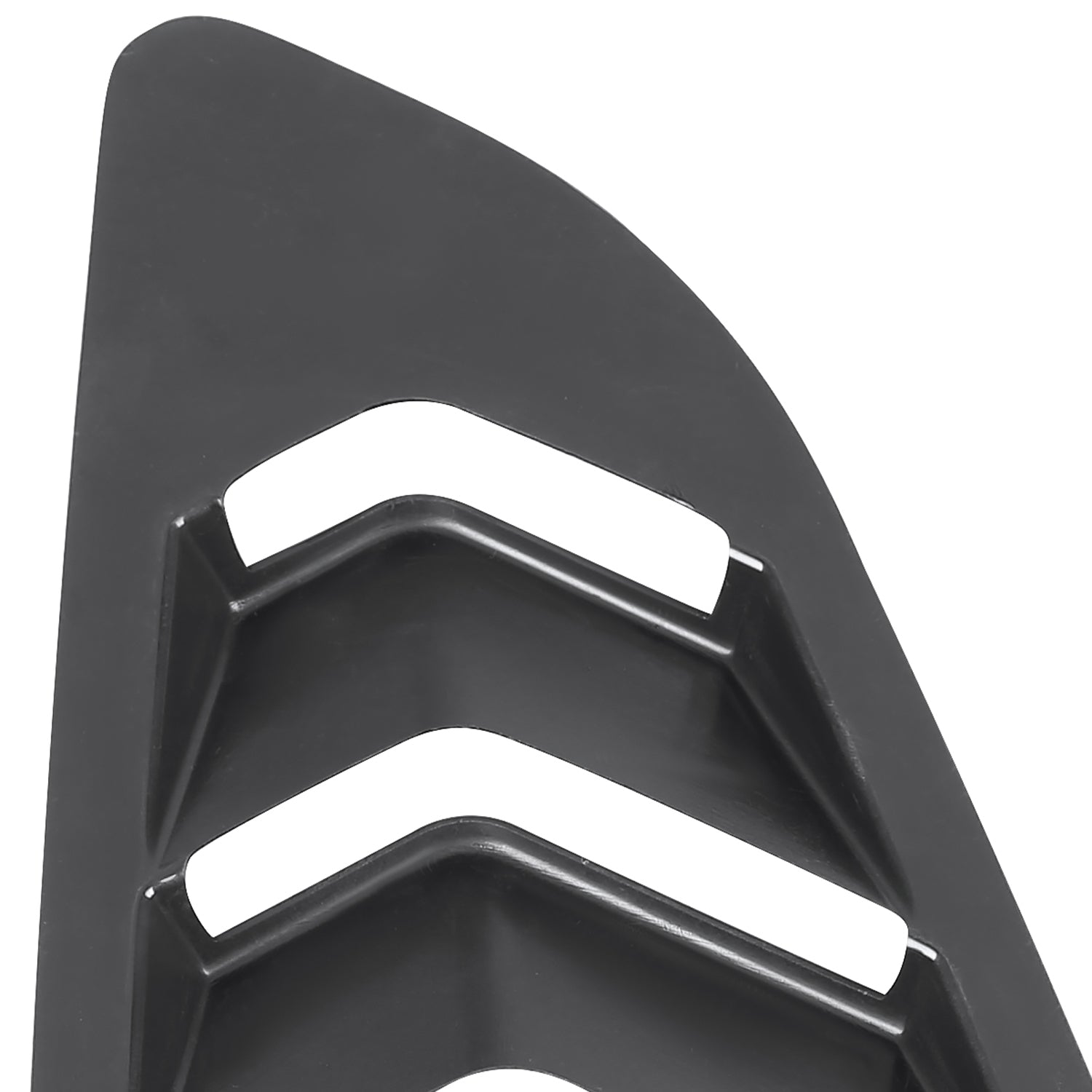 2015-2018 Ford Mustang Glossy Black ABS 5 Vent Style Quarter Window Louvers