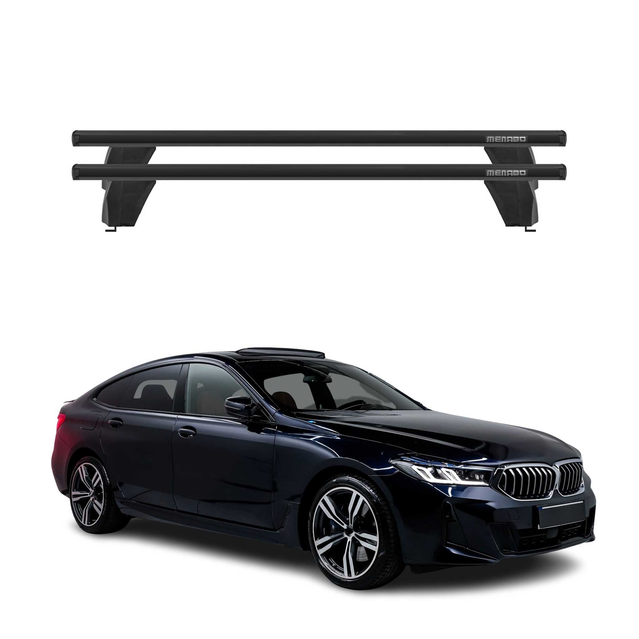 2018-2019 BMW 6 Series G32 Gran Turismo Roof Rack Cross Bars Black