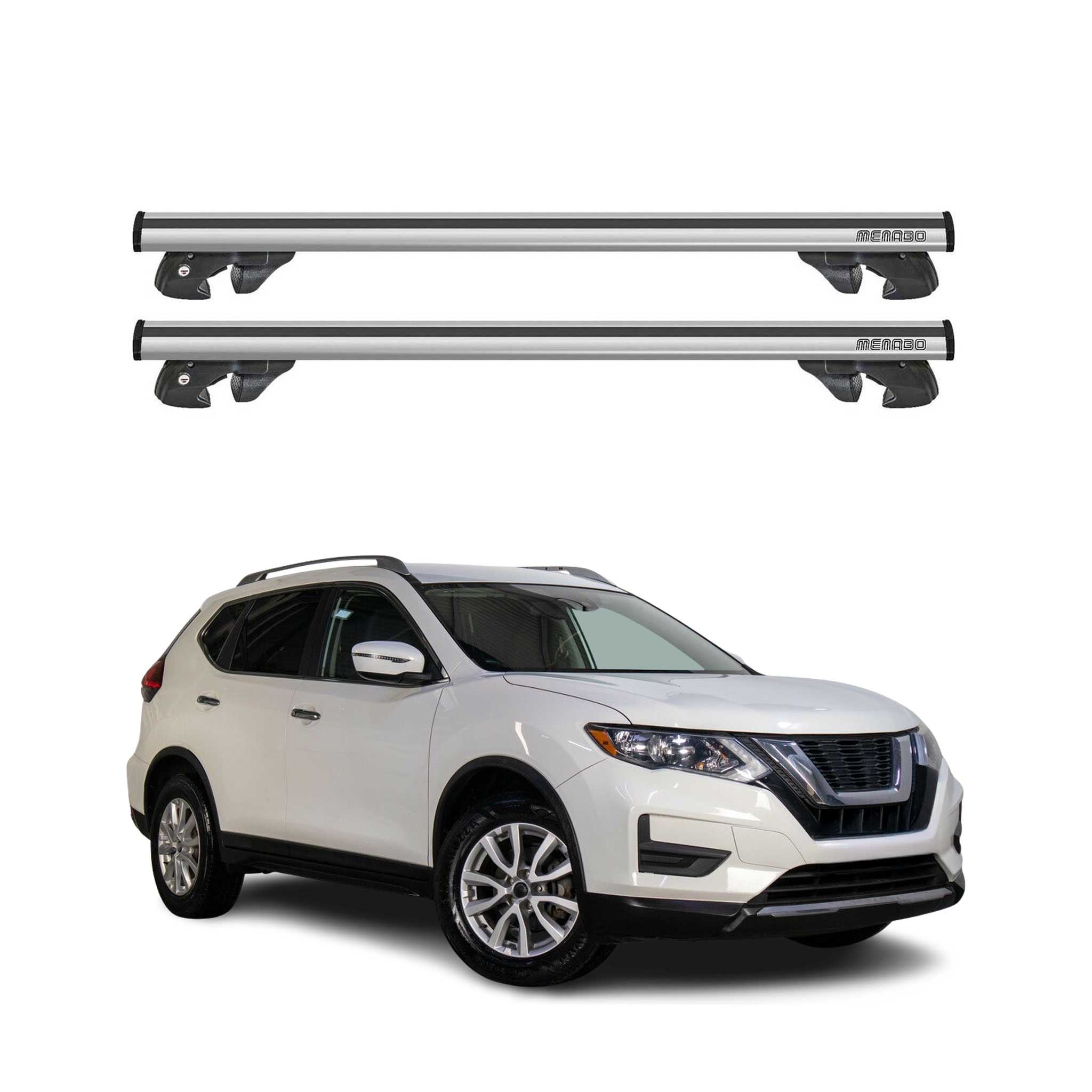 2017-2022 Nissan Rogue Sport Roof Rack Cross Bars Silver