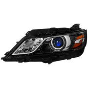 For Chevrolet Impala 2014-2020 Factory Style Projector Headlights Driver Side Jet Black Housing Clear Lens
