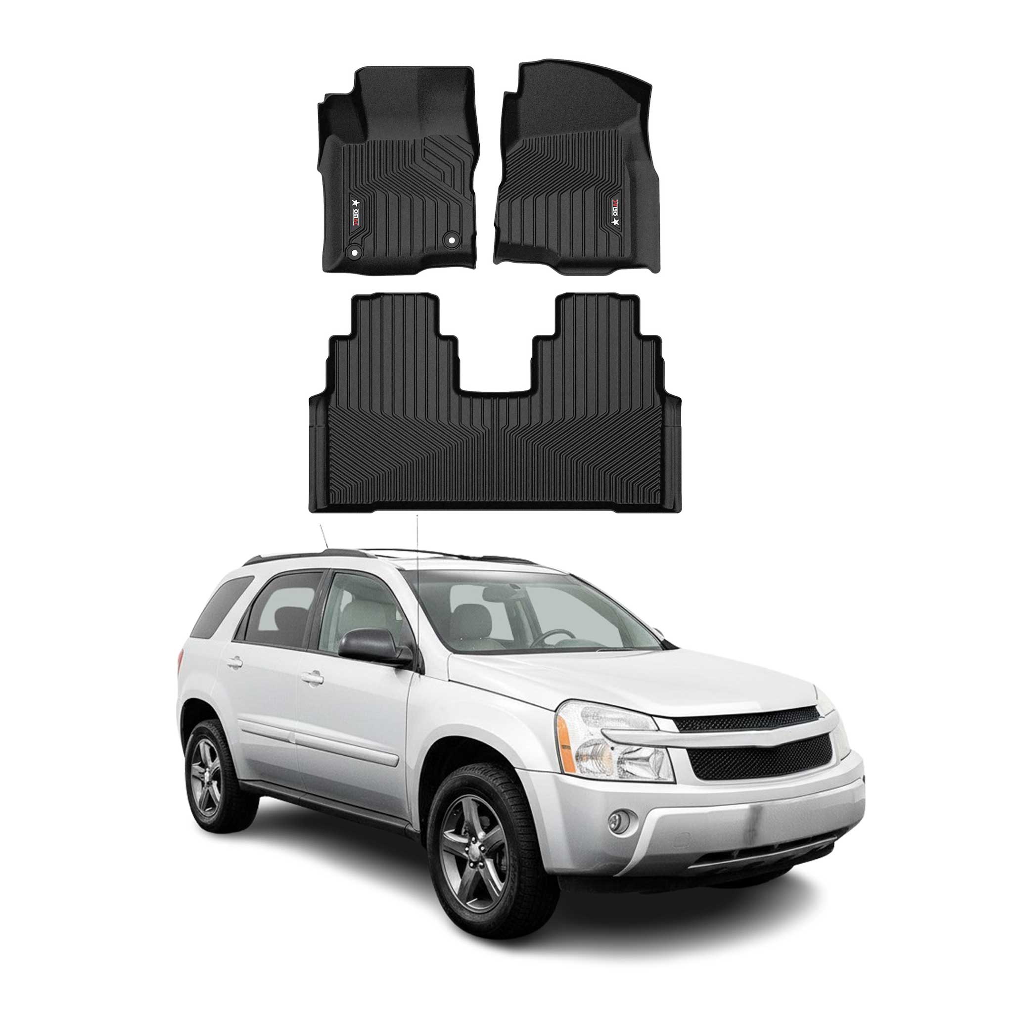 2005-2009 Chevrolet Equinox Premium Floor Mats Liners First and Second Row Set