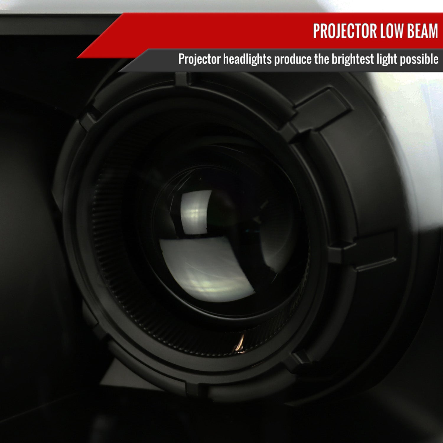 2004-2008 Ford F-150/Lincoln Mark LT LED CBar Projector Headlights Black&Smoke