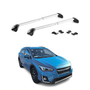 2018-2023 Subaru Crosstrek Roof Rack Cross Bars Silver