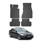 2017-2023 BMW 5 Series G30 G31 Sedan Touring Floor Mats Liners Full Set All Weather Rubber Black