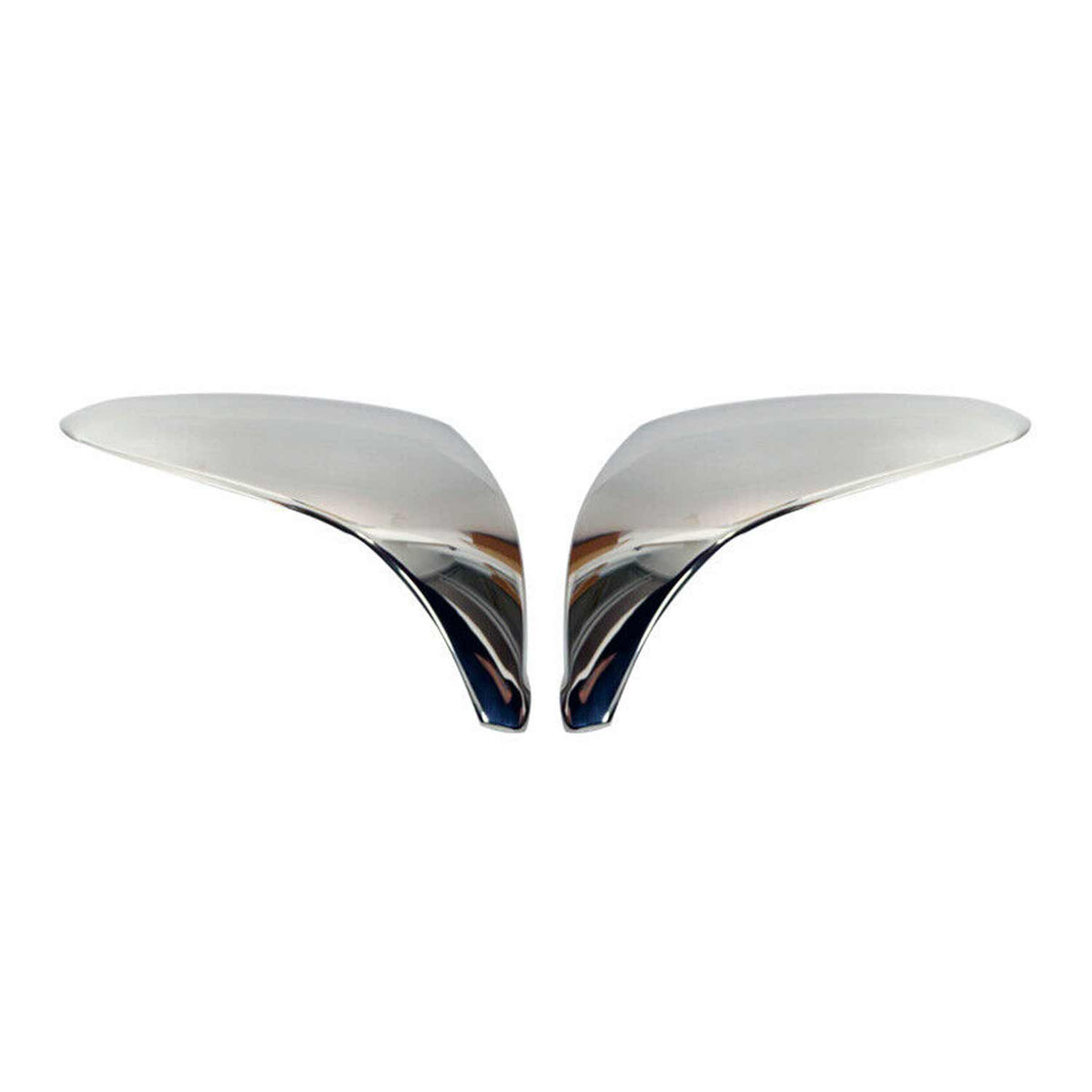 2010-2015 Hyundai Tucson Side Mirror Cover Caps Stainless Steel Silver 2 Pcs