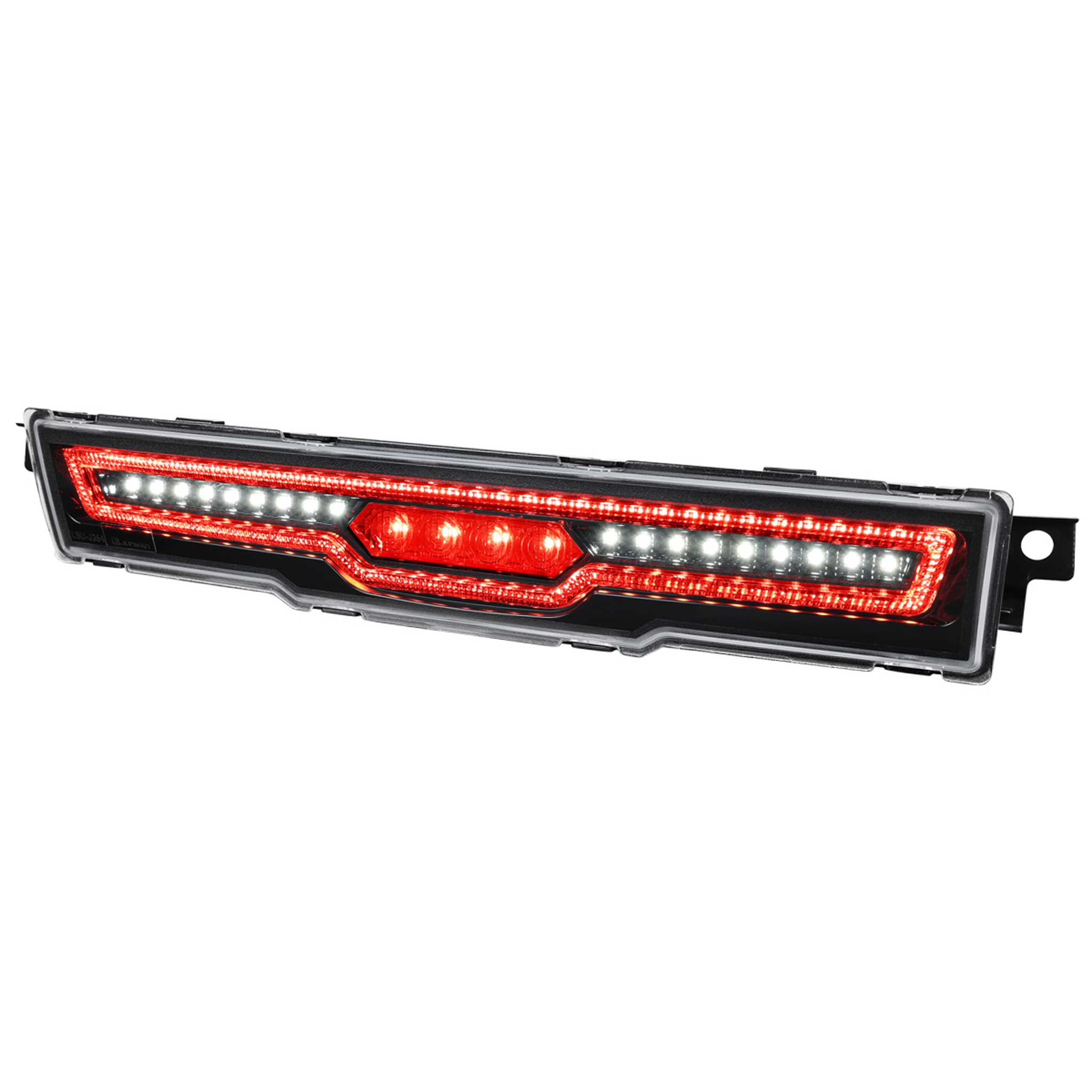 For Toyota GR86 / Subaru BRZ 2022-2024 Rear Bumper Full LED 4th Reverse Tail Brake Light Jet Black Housing Clear Lens