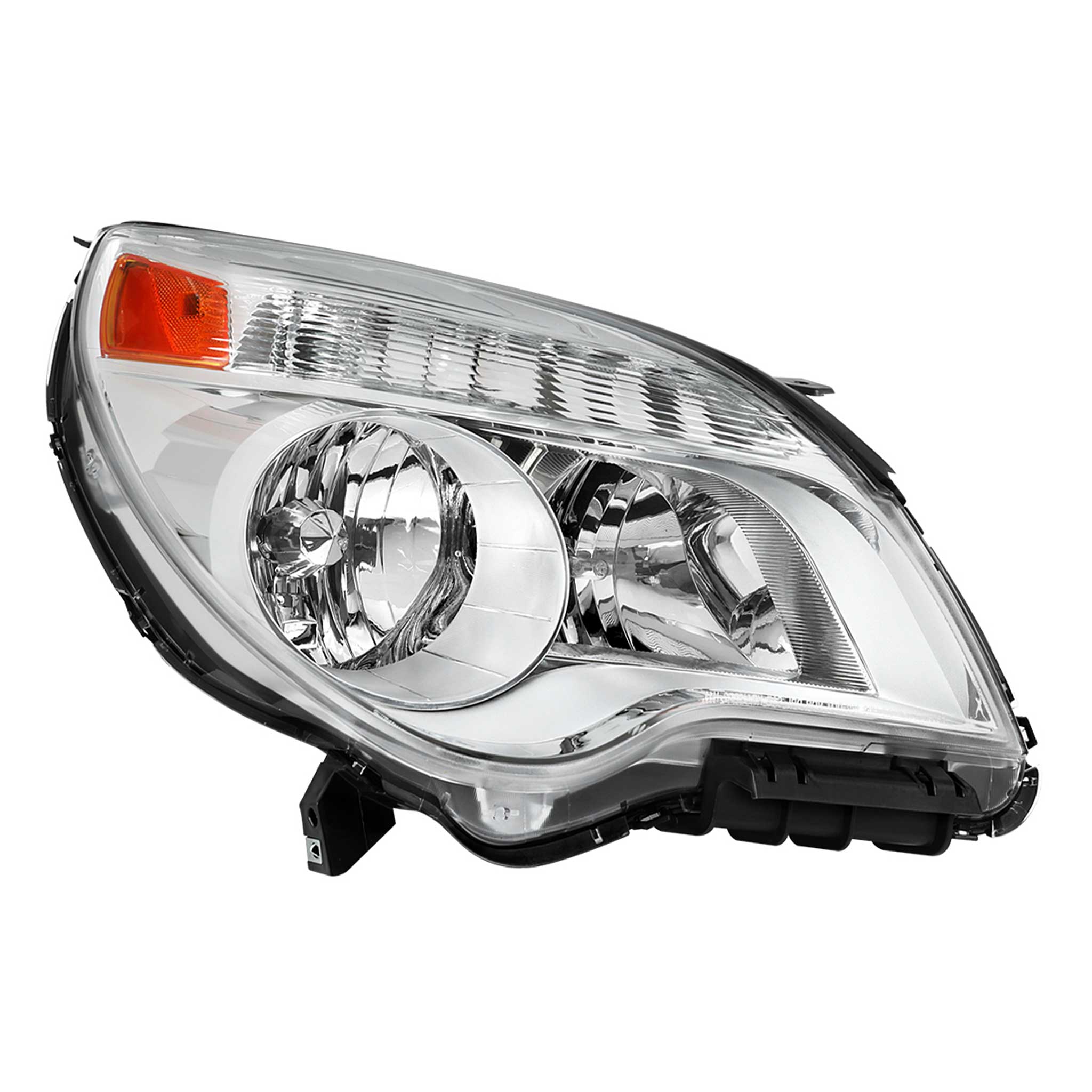 For Chevrolet Equinox 2010-2015 Passenger Side Factory Style Headlight Chrome Housing Clear Lens