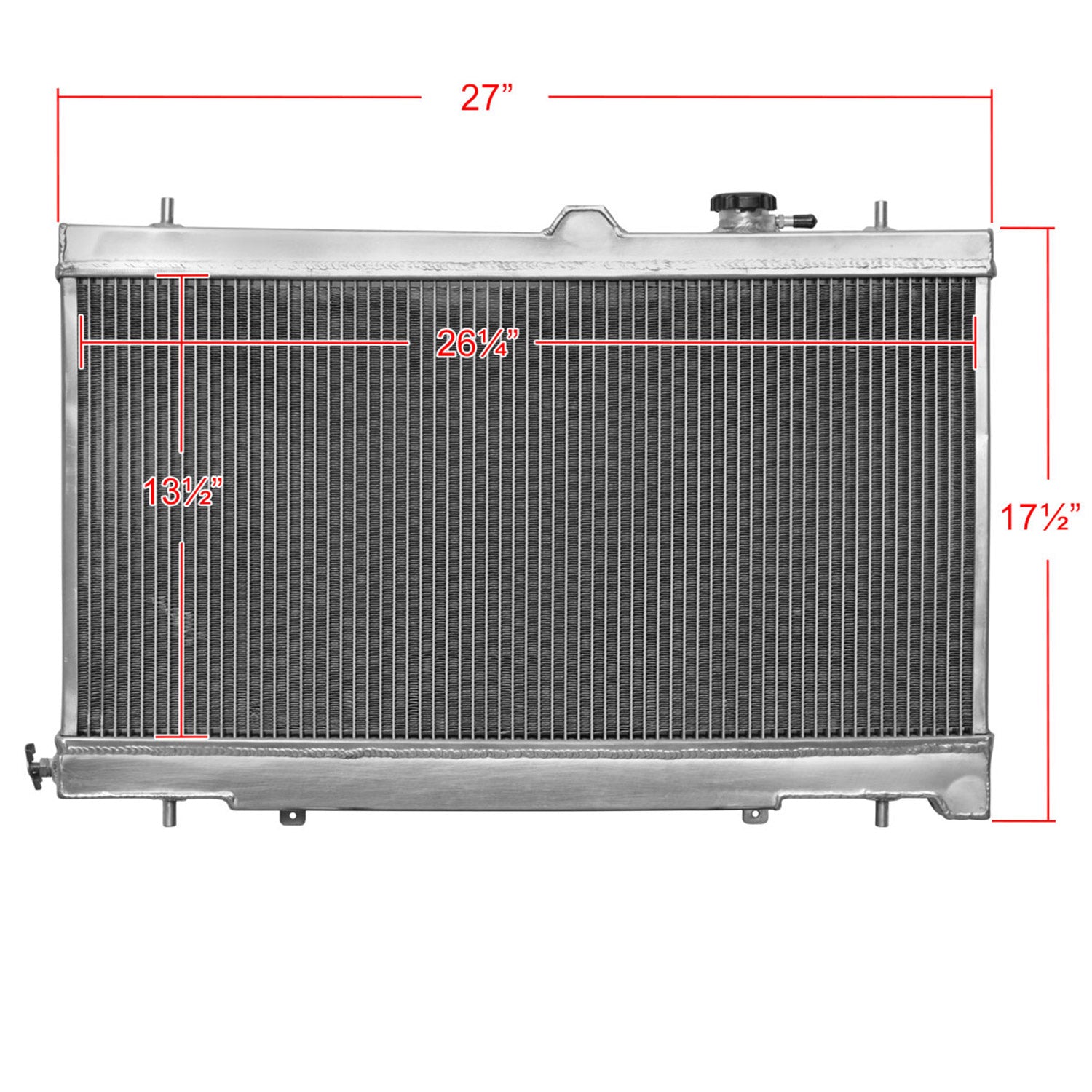 2002-2007 Subaru Impreza WRX/STI Aluminum 2-Row Performance Radiator