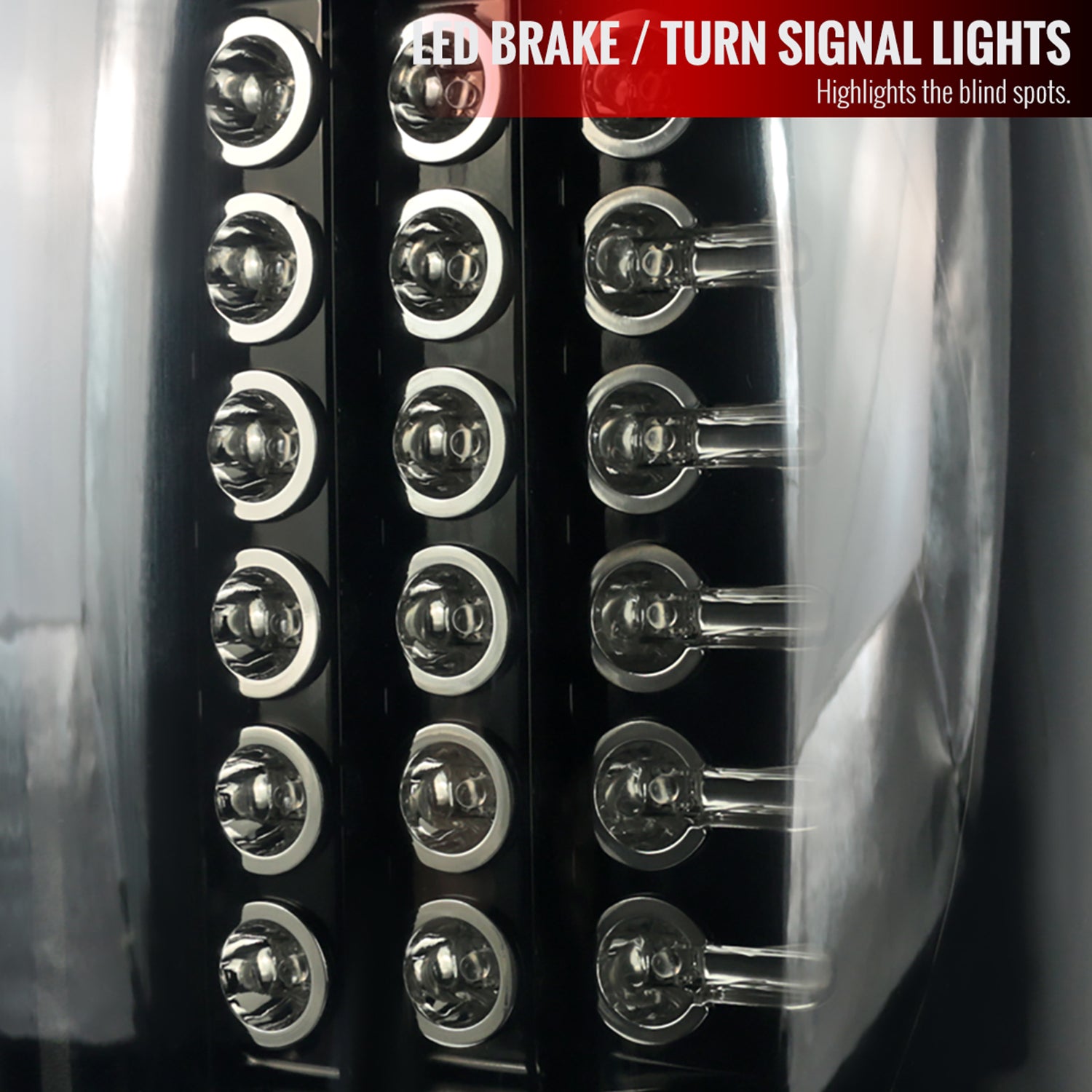 2002-2006 Dodge RAM LED Tail Lights Glossy Black Housing/Smoke Lens