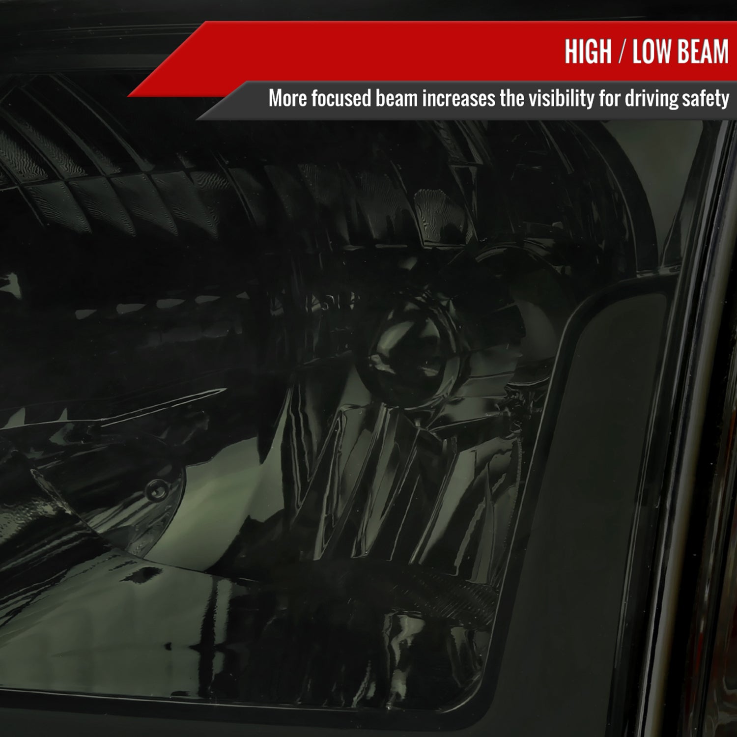 2005-2006 Toyota Tundra/Sequoia LED Bar Factory Headlights Corner Lamps Smoke