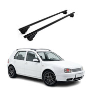 Roof Rack Cross Bars Durable for Volkswagen Golf Hatchback 1999-2006 Black 2Pcs