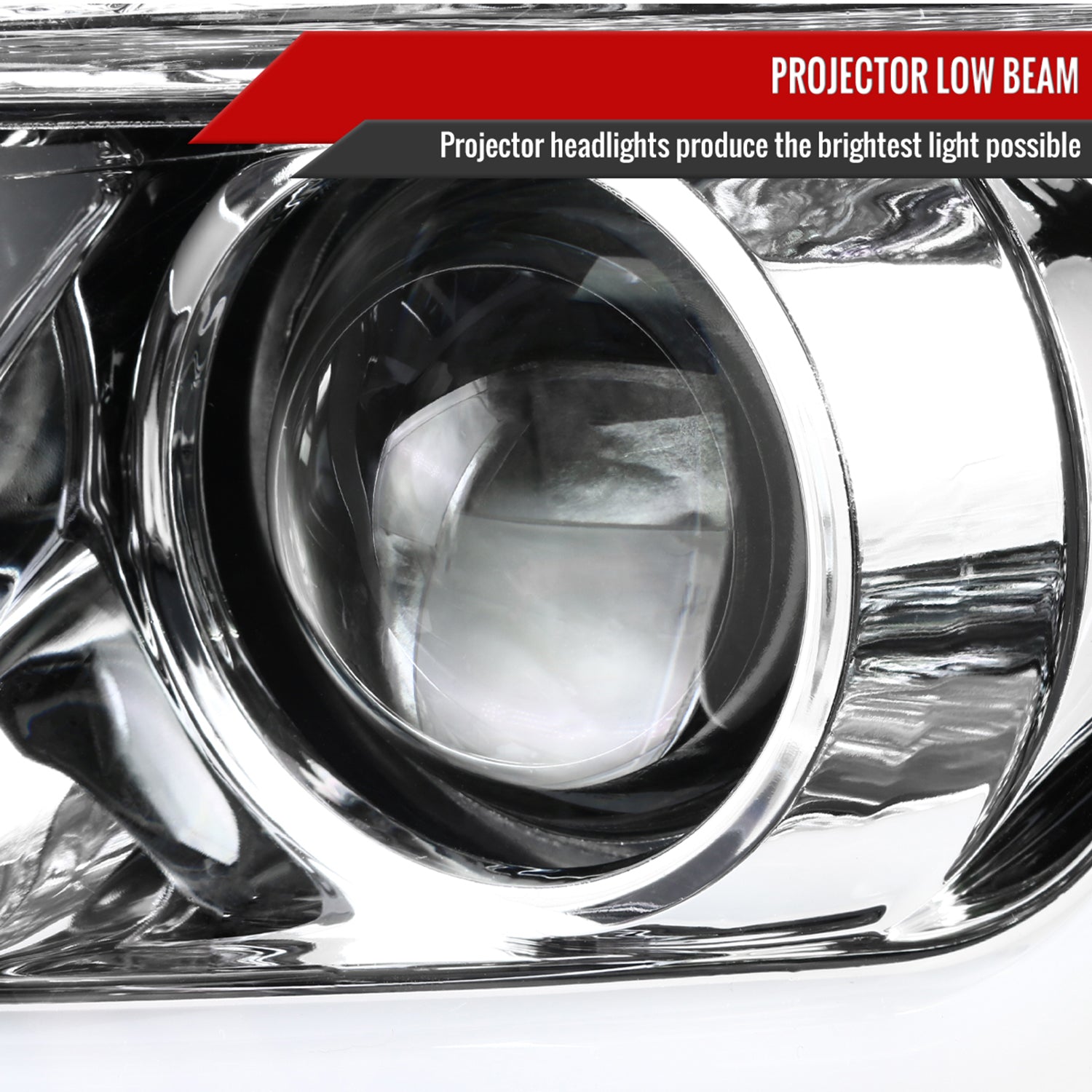2015-2020 GMC Yukon/Yukon XL LED U-Bar Projector Headlights Chrome/Clear Lens
