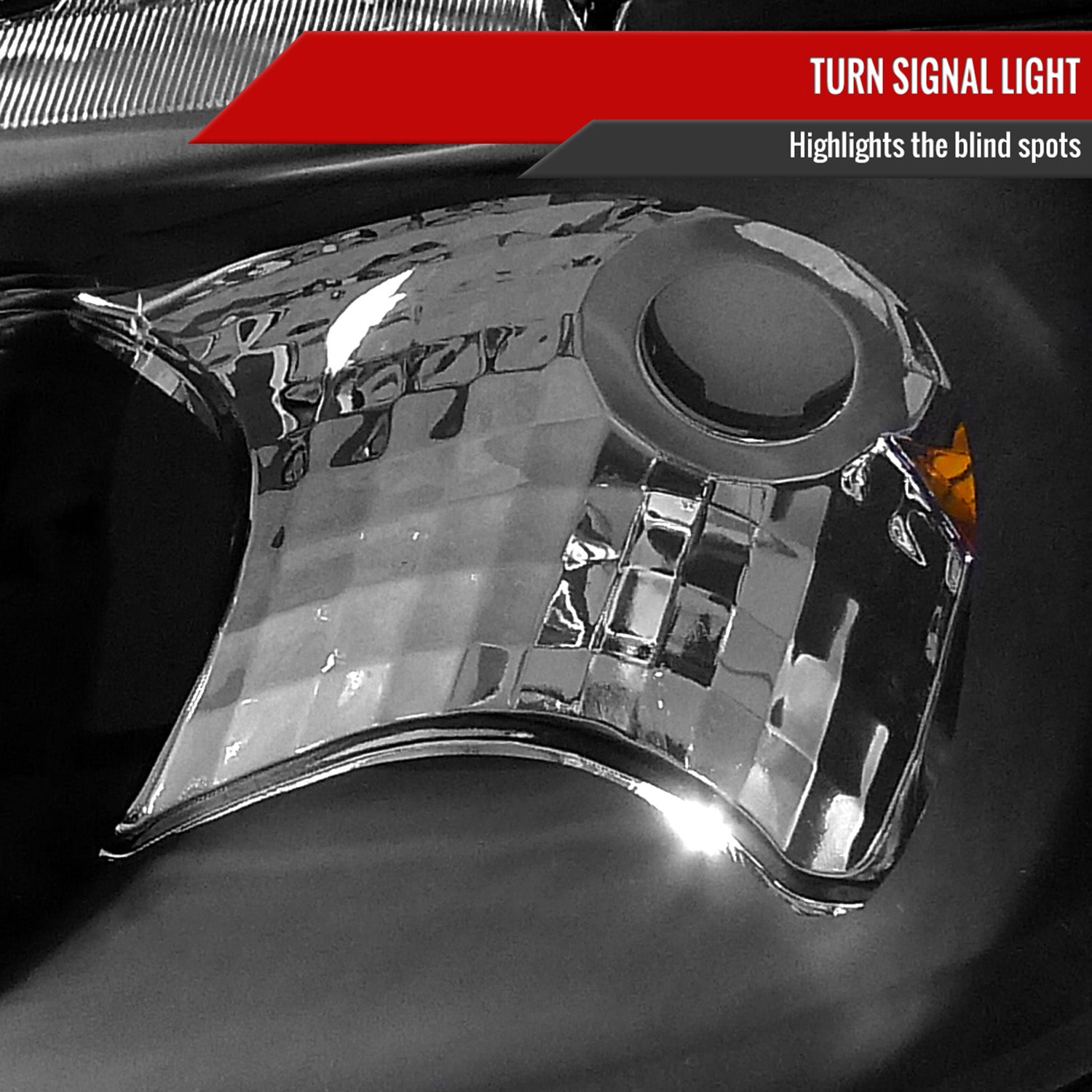 2000-2003 Nissan Sentra Factory Style Crystal Headlights Matte Black/Clear