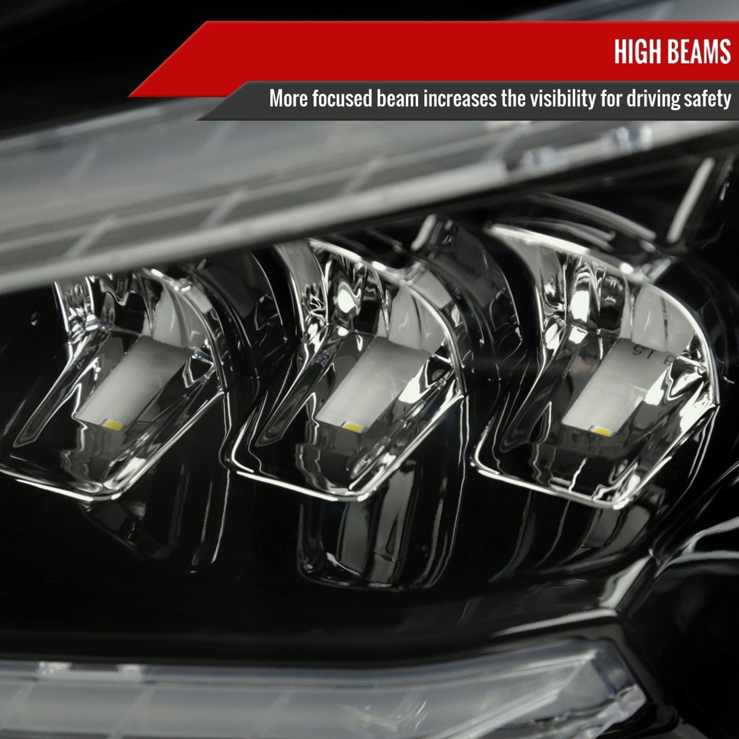 2008-2011 Mercedes Benz W204 C-Class Full LED Projector Headlights Smoke