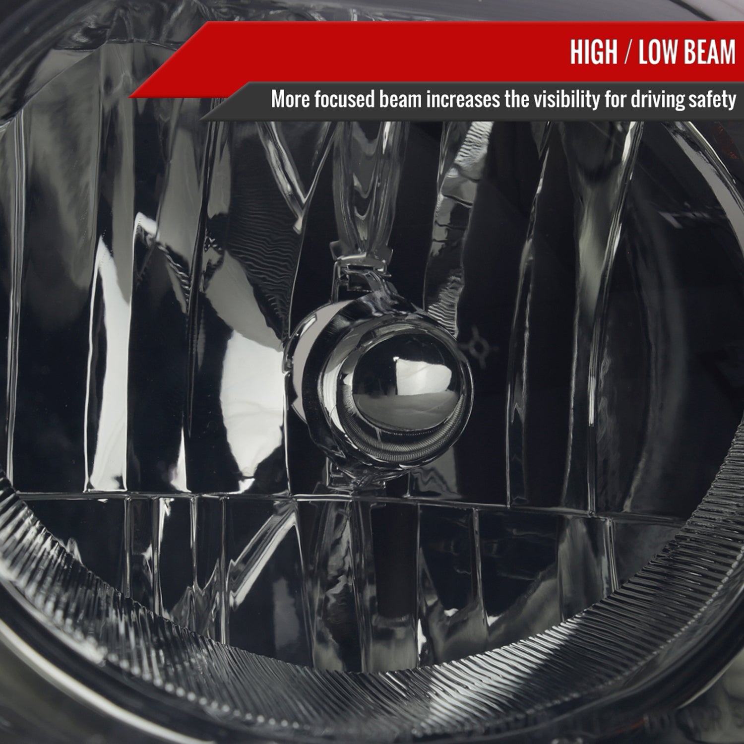 2006-2011 Chevrolet HHR Factory Style Headlights Chrome Housing/Smoke Lens