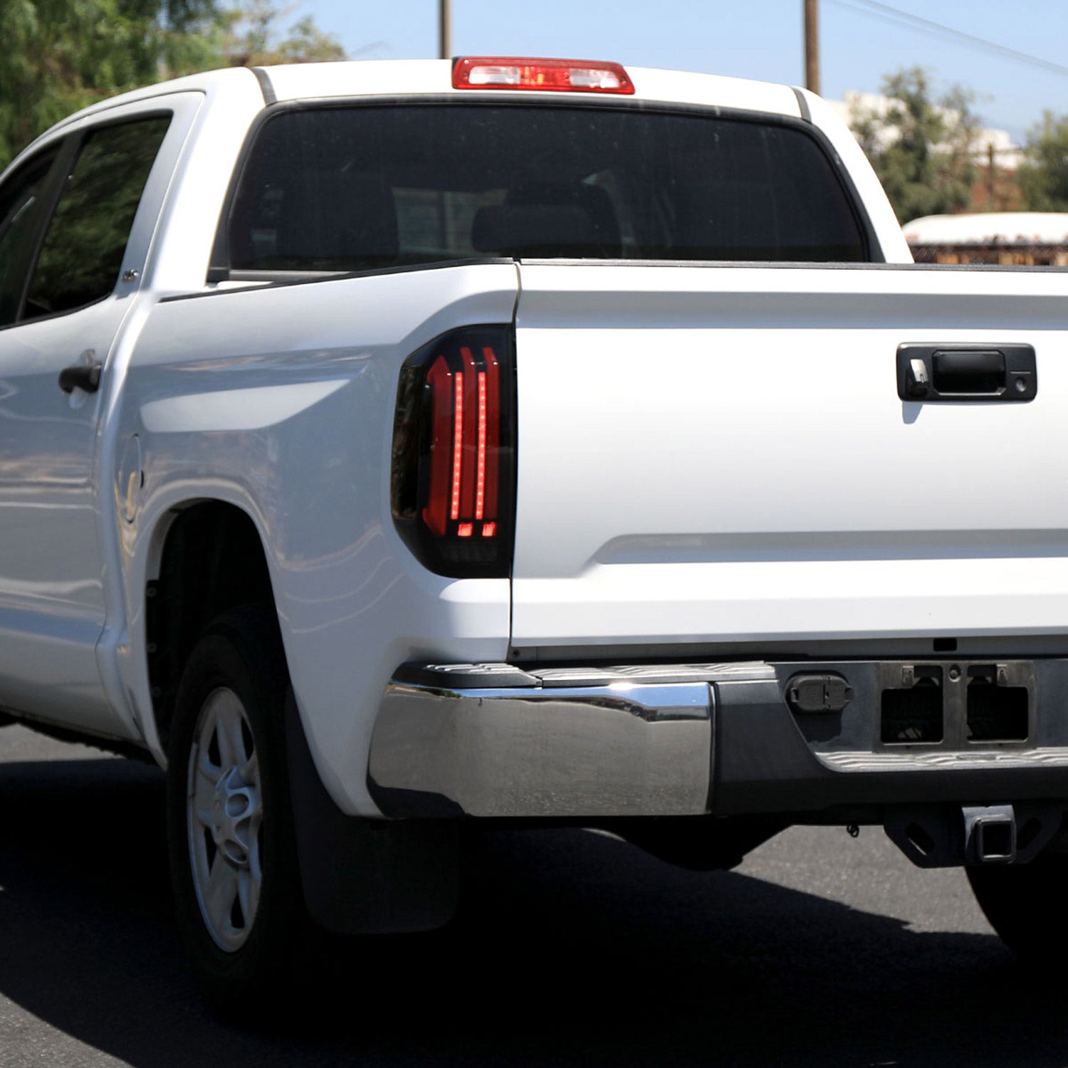 2014-2021 Toyota Tundra Facelift Full LED Tail Lights Signal Jet Black/Smoke