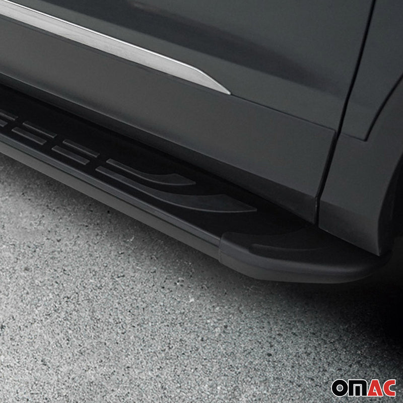 Alu Running Boards for Chevrolet Colorado / GMC Canyon Crew Cab 2015-2024 Black