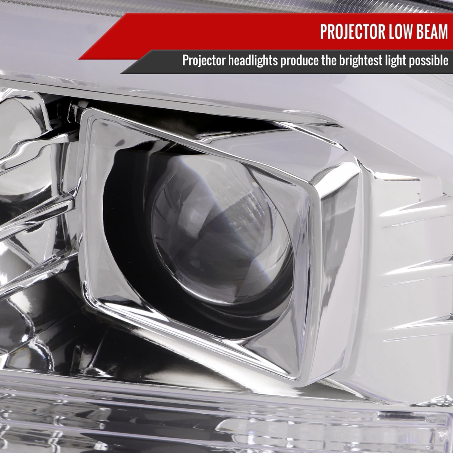 1999-2004 Ford F-250/350/450/550 /2000-2004 Excursion LED Bar Headlights Chrome