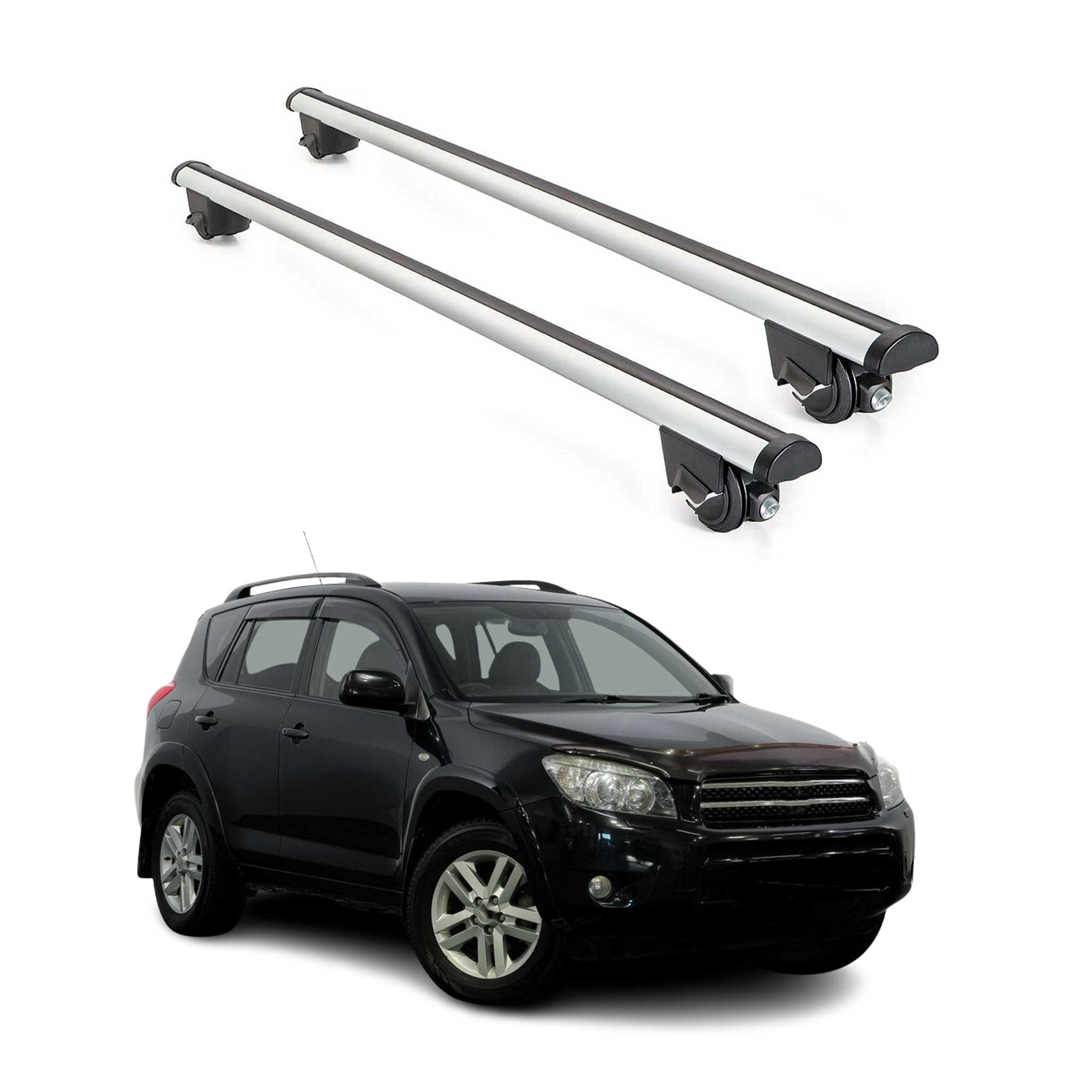 2006-2012 Toyota RAV4 Roof Rack Cross Bars Silver