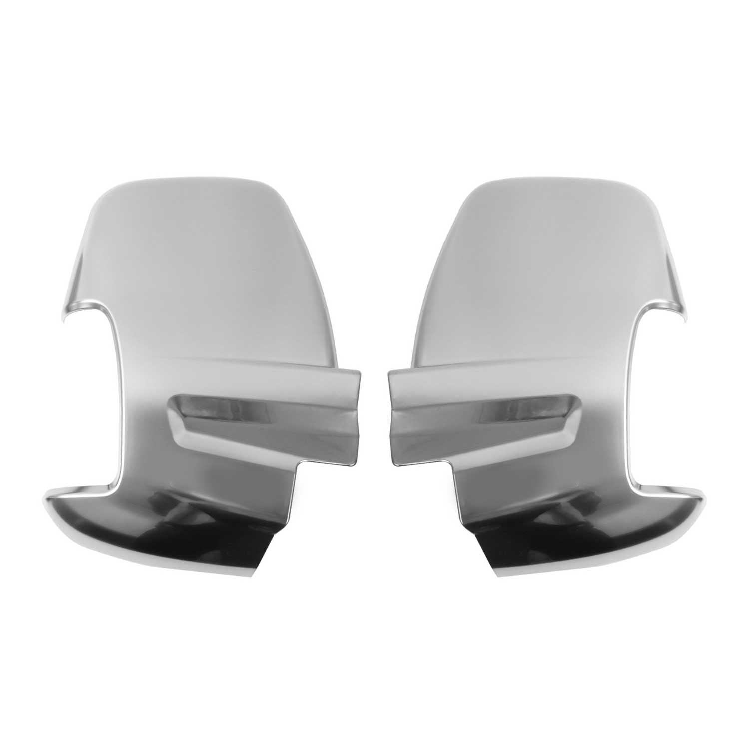 2015-2025 Ford Transit Side Mirror Cover Caps Matt Stainless Steel 2 Pcs