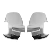 2015-2025 Ford Transit Side Mirror Cover Caps Matt Stainless Steel 2 Pcs
