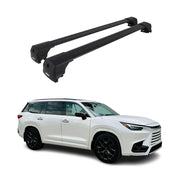 2024-2026 Lexus TX Roof Rack Cross Bars Luggage Carrier Alu Black 2x
